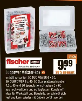 V Baumarkt fischer Duopower Meister-Box Angebot