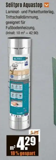V Baumarkt Selitpro Aquastop Angebot