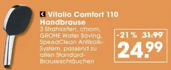 V Baumarkt GROHE Handbrause Vitalio Comfort 110 Angebot