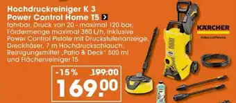 V Baumarkt KÄRCHER Hochdruckreiniger K 3 Power Control Home T5 Angebot