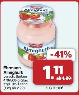Famila Nord West Ehrmann Almighur Angebot