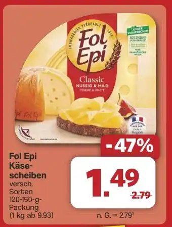 Famila Nord West Fol Epi Käse- scheiben Angebot