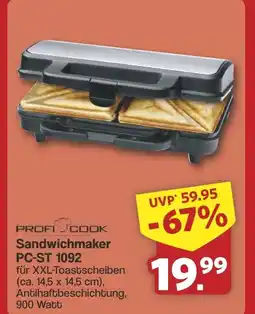 Famila Nord West Sandwichmaker PC-ST 1092 Angebot