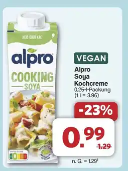 Famila Nord West VEGAN Alpro Soya Kochcreme Angebot