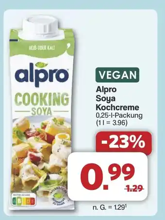 Famila Nord West VEGAN Alpro Soya Kochcreme Angebot