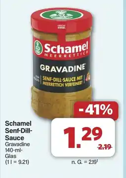 Famila Nord West Schamel Senf-Dill- Sauce Angebot