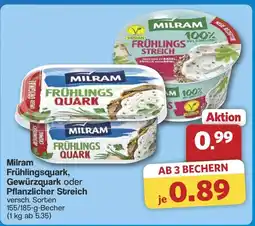 Famila Nord West MILRAM FRÜHLINGS QUARK Frühlingsquark, Gewürzquark oder Pflanzlicher Streich Angebot