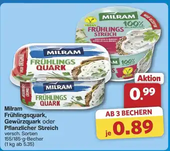 Famila Nord West MILRAM FRÜHLINGS QUARK Frühlingsquark, Gewürzquark oder Pflanzlicher Streich Angebot