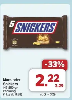 Famila Nord West Mars oder Snickers Angebot