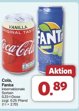Famila Nord West Cola, Fanta Angebot