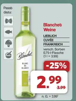 Famila Nord West Blanchet Weine LIEBLICH CUVÉE FRANKREICH Angebot