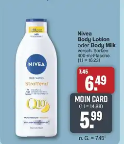 Famila Nord West Nivea Body Lotion oder Body Milk Angebot