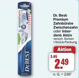 Famila Nord West Dr. Best Premium Zahnbürste Zwischenzahn oder Inter- dent Aktiv Angebot