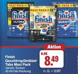 Famila Nord West finish Geschirrspülmittel- Tabs Maxi Pack Angebot