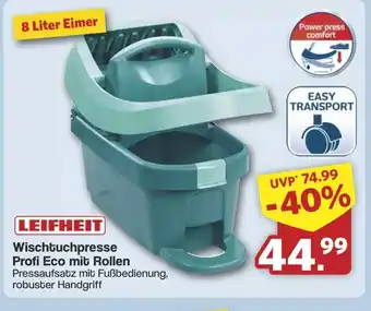 Famila Nord West LEIFHEIT Wischtuchpresse Profi Eco mit Rollen Angebot