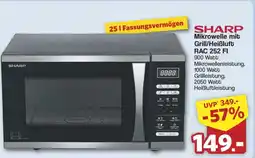 Famila Nord West SHARP Mikrowelle mit Grill/Heißluft RAC 252 FI Angebot