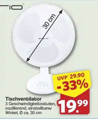 Famila Nord West Tischventilator Angebot