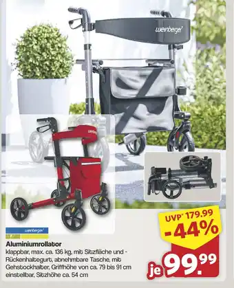 Famila Nord West Aluminiumrollator Angebot