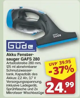 Famila Nord West Akku Fenster- sauger GAFS 280 Angebot