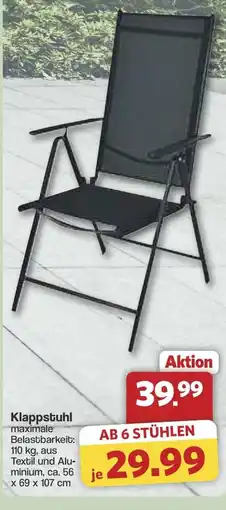 Famila Nord West Klappstuhl Angebot