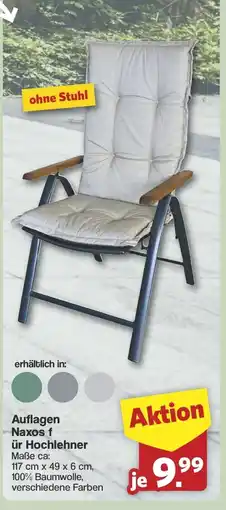 Famila Nord West Auflagen Naxos f ür Hochlehner Maẞe ca: Angebot
