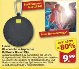 Famila Nord West Leicke Bluetooth-Lautsprecher DJ Roxxx Round Clip Angebot