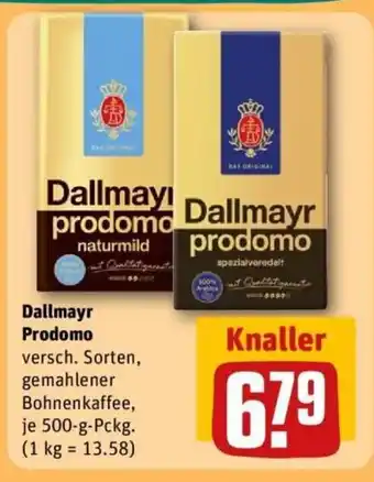 REWE Dallmayr Prodomo Angebot