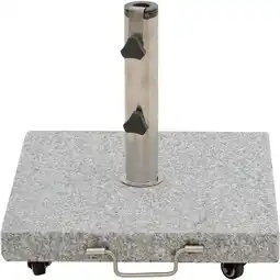 toom Baumarkt Siena Garden Schirmständer 'Ennio' grau 45 x 45 x 3,7 cm 28 kg Angebot