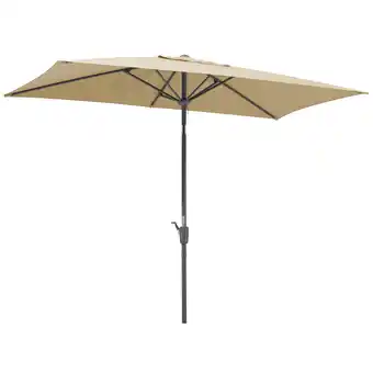 toom Baumarkt Schneider Rechteckschirm 'Tunis' naturfarben 270 x 150 cm Angebot