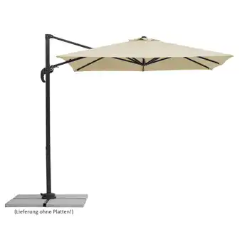 toom Baumarkt Schneider Ampelschirm 'Rhodos Junior' naturfarben 230 x 230 cm Angebot