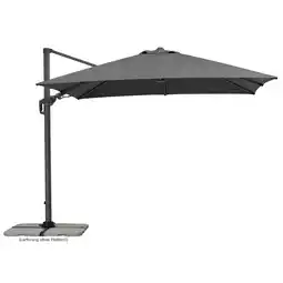 toom Baumarkt Schneider Ampelschirm 'Rhodos Twist Green Style' anthrazit 300 x 300 cm Angebot