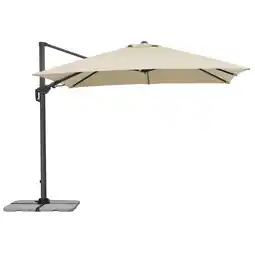 toom Baumarkt Schneider Ampelschirm 'Rhodos Twist' naturfarben 300 x 300 cm Angebot