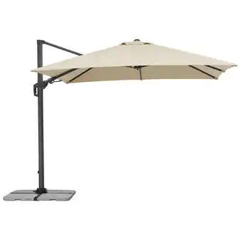 toom Baumarkt Schneider Ampelschirm 'Rhodos Twist' naturfarben 300 x 300 cm Angebot