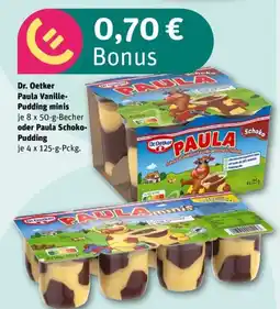 REWE Dr. Oetker Paula Vanille- Pudding minis oder Paula Schoko- Pudding Angebot