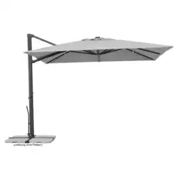 toom Baumarkt Schneider Ampelschirm 'Rhodos Smart' silbergrau 300 x 300 cm Angebot
