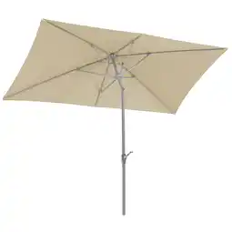 toom Baumarkt Schneider Marktschirm 'Porto' naturfarben 300 x 200 cm Angebot