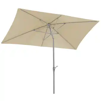 toom Baumarkt Schneider Marktschirm 'Porto' naturfarben 300 x 200 cm Angebot