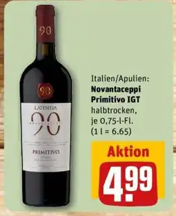 REWE Italien/Apulien: Novantaceppi Primitivo IGT Angebot
