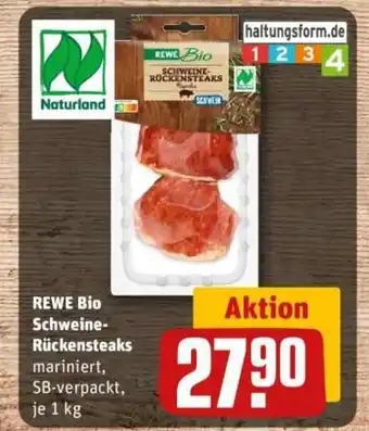 REWE REWE Bio Schweine- Rückensteaks Angebot