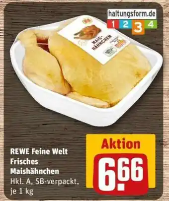 REWE REWE Feine Welt Frisches Maishähnchen Angebot