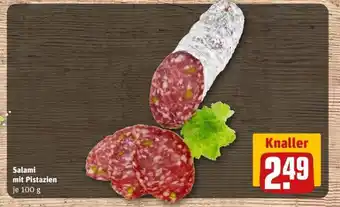 REWE Salami mit Pistazien Angebot