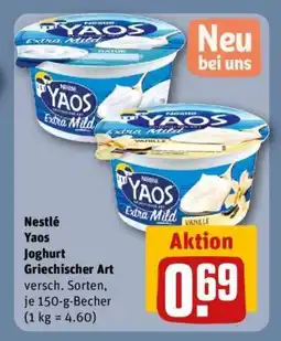 REWE Nestlé Yaos Joghurt Griechischer Art Angebot