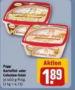 REWE Popp Kartoffel- oder Coleslaw-Salat Angebot