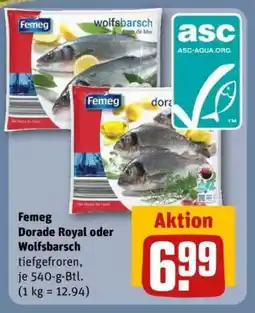 REWE Femeg Dorade Royal oder Wolfsbarsch Angebot