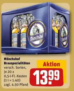 REWE Mönchshof Brauspezialitäten Angebot