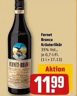 REWE Fernet Branca Kräuterlikör Angebot