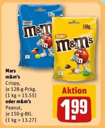 REWE Mars m&m's oder m&m Angebot