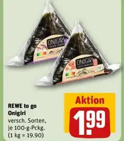 REWE REWE to go Onigiri Angebot