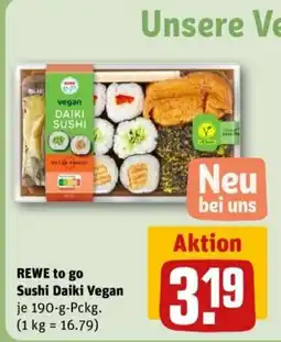 REWE REWE to go Sushi Daiki Vegan Angebot