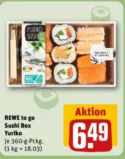 REWE REWE to go Sushi Box Yuriko Angebot